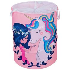 Корзина для хранения игрушек "Единорог" 35х35х45 см 4332377 Globos Festival