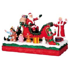 Сувенир Настольная композиция Санта с детьми и подарками Lemax
