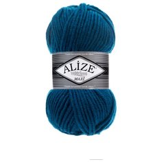 Пряжа Alize Superlana Maxi (155 т.-бирюзовый) 5 шт.