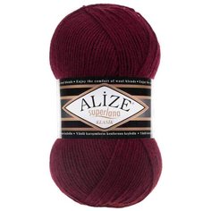 Пряжа Alize Superlana Classic (57 бордо) 5 шт.