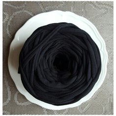 Трикотажная пряжа цвет черный, 2 мотка Knitka