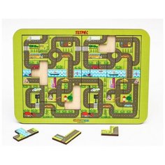 Развивающее пособие из дерева Тетрис большой , Карта города Woodland
