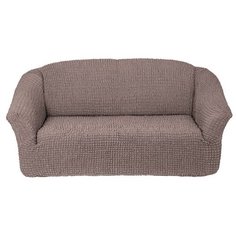 Чехол на 3-х местный диван без оборки, цвет капучино Karbeltex