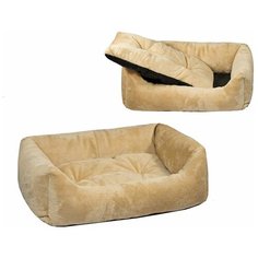 Лежак для собак и кошек ZooM Lion 87х64х24 см бежевый