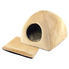 Домик для собак и кошек ZooM Yurta 36х36х35 см бежевый