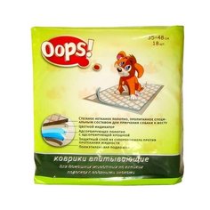 Пеленки для собак впитывающие Oops! 3654 48х35 см белый 18 шт.