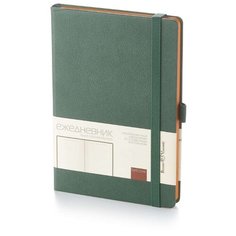 Ежедневник Bruno Visconti Monaco полудатированный, искусственная кожа, А5, 136 листов, зеленый
