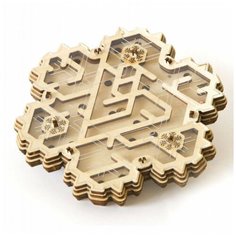 Конструктор-головоломка Uniwood Лабиринт Снежный переполох 27элементов UW30131