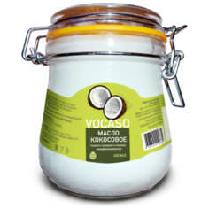 Кокосовое масло первого холодного отжима, нерафинированное, 450 мл Vocaso