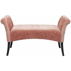KARE Скамья с подлокотниками Motley, коллекция "Мотли" 107*62*38, Полиэстер, Полиуретан, Бук, Розовый