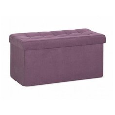 Пуф банкетка Дели большой, складной с ящиком для хранения, сиреневый, Delicatex