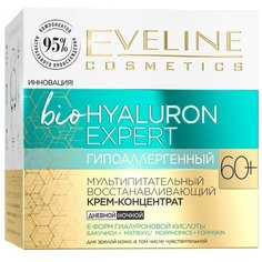Крем-концентрат Eveline BioHyaluron Expert мультипитательный восстанавливающий 60+ гипоаллергенный 15мл