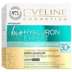 Крем-эликсир Eveline BioHyaluron Expert глубоко увлажняющий против первых морщин 30+ гипоаллергенный 15мл