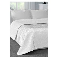 Покрывало DeНАСТИЯ Палермо двухстор 240х260 см, белый, цветы