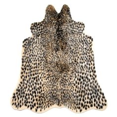 Коврик "Животные" Леопард LUCKY, 94х100 см, коричневый/чёрный