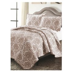 Покрывало DeНАСТИЯ Винди, 260х240 см, жаккард, Византия, коричневый