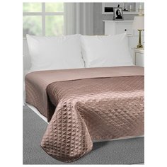 Покрывало DeNASTIA Палермо 240х260, атл/мат, св-коричневый, геометрия2