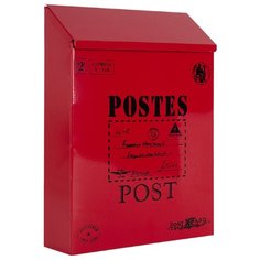 Ящик почтовый Monblick Post, с замком, красный