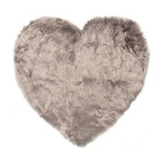 Коврик "Cердце" LUCKY 74х80, серый