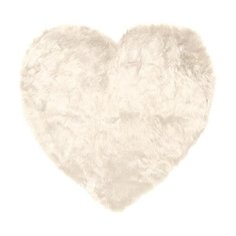 Коврик "Cердце" LUCKY 74х80, молочный