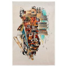 Коврик универсальный LUCKY 60х90см, бежевый (город)