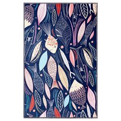 Коврик универсальный LUCKY 50х80см, синий (рыбки)