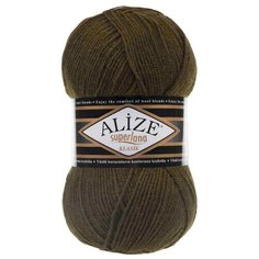 Пряжа Alize Superlana Classic (214 оливковый) 5 шт.