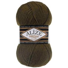 Пряжа Alize Superlana Classic (214 оливковый) 5 шт.