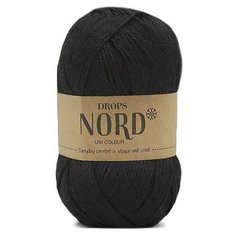 Пряжа Drops Nord, цвет Черный, 4 мотка