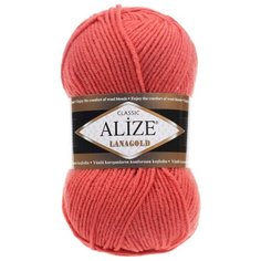 Пряжа Alize LanaGold (154 коралловый) 5 шт.