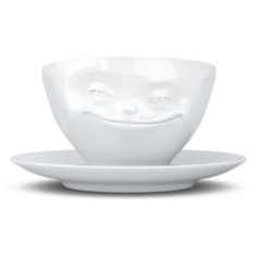 Tassen Чашка с блюдцем "Ухмылка"