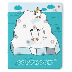 Тетради 48 листов "ПРИКЛЮЧЕНИЯ ПИНГВИНОВ". Набор 5 шт. Цена за 5 штук. Альт