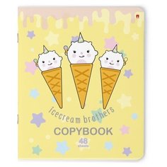 Тетради 48 листов "МОРОЖЕНКИ". Набор 5 шт. Цена за 5 штук. Альт