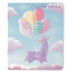 Тетради 48 листов "ЛАВАНДОВЫЕ ЛАМЫ". Набор 5 шт. Цена за 5 штук. Альт