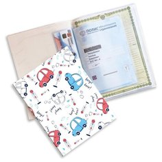 Счастье внутри/Папка для документов / Органайзер /Машинки на 2 комплекта
