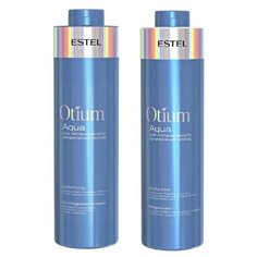 Estel Professional Комплект для интенсивного увлажнения OTIUM AQUA (шампунь 1000 мл +бальзам 1000 мл)