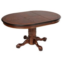 Стол кухонный TetChair Rochester STC (4260-STC), раскладной, длина в разложенном виде: 150 см, d: 106 см, темный орех