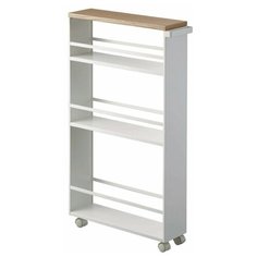 Столик сервировочный Yamazaki Tower, ДхШ: 47.5 х 13 см, белый/бежевый