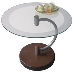 Столик журнальный Мебелик Дуэт 13Н, d: 60 см, средне-коричневый