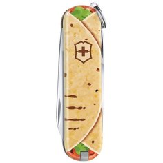 Нож многофункциональный VICTORINOX Classic LE 2019 Mexican Tacos с чехлом красный/зеленый/бежевый