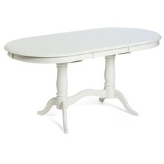 Стол кухонный TetChair Eva EV-T4EX, раскладной, ДхШ: 120 х 80 см, длина в разложенном виде: 159 см, pure white