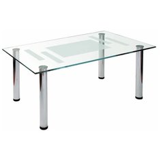 Столик журнальный Мебелик Робер 10М, ДхШ: 100 х 60 см, хром