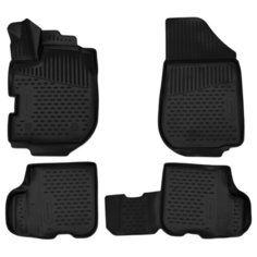 Комплект ковриков салона ELEMENT 3D4151210k для Renault Sandero 4 шт. черный