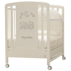 Кроватка Italbaby Happy Family Strass / Velvet (качалка) кремовый/стразы