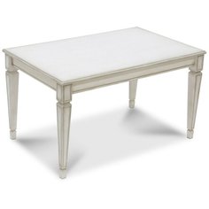 Столик журнальный Мебелик Васко В 81, ДхШ: 92 х 56 см, белый ясень/золото