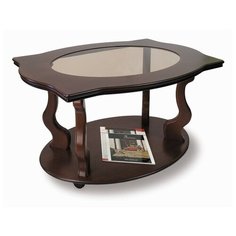 Столик журнальный Мебелик Берже 3С, ДхШ: 94 х 60 см, темно-коричневый
