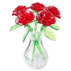 3D-пазл Crystal Puzzle Букет в вазе красный (90352), 41 дет.