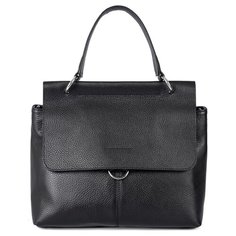 Сумка сэтчел Afina, натуральная кожа, черный