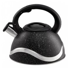 Webber Чайник со свистком BE-0574 3 л, черный