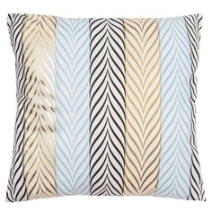 Чехол для подушки Этель Косички (4367255), 42 х 42 см голубой/золотистый